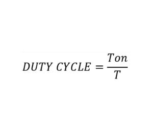 فرمول بدست اووردن duty cycle